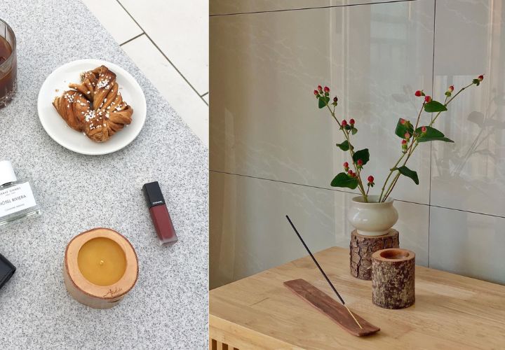 Personal candles sold on Naver Korea via influencer marketing